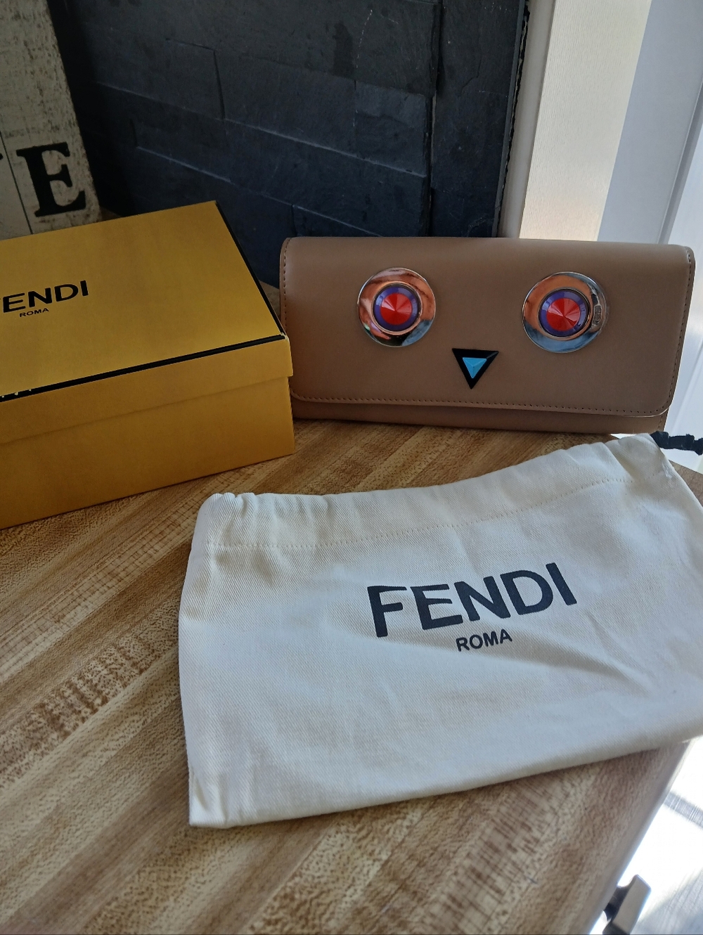Fendi Monster Like NEW Long Wallet FULL INCLUSION